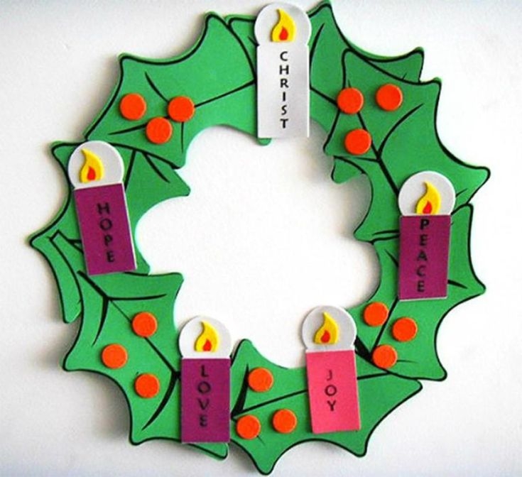 Printable Advent Wreath Craft