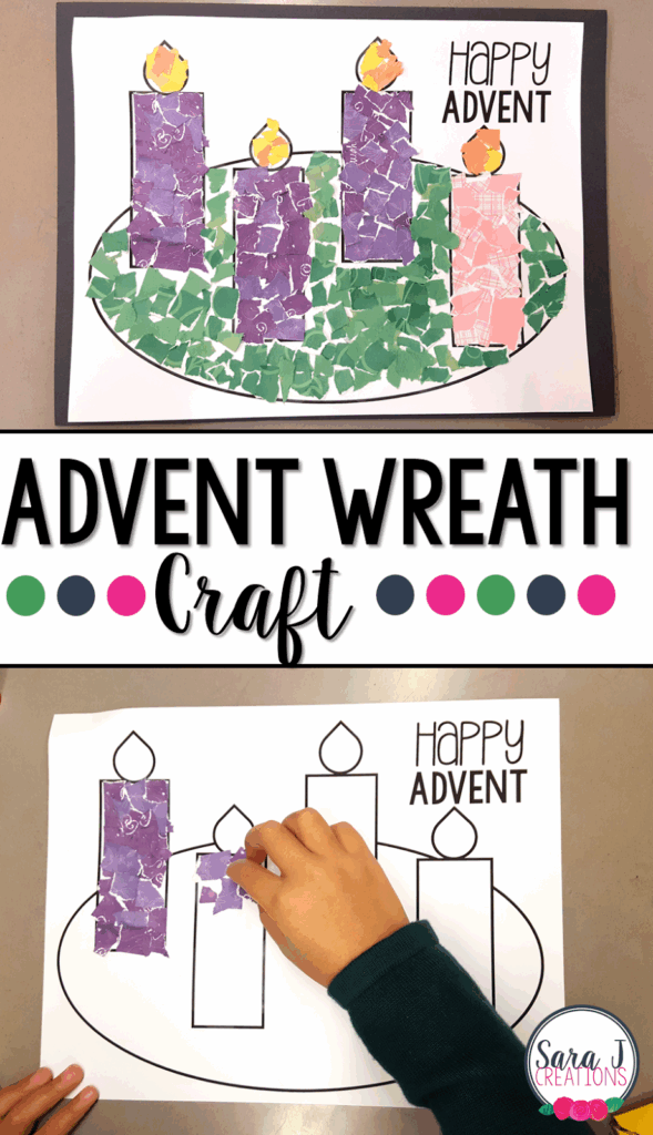 Printable Advent Wreath Craft Printable Calendars AT A GLANCE