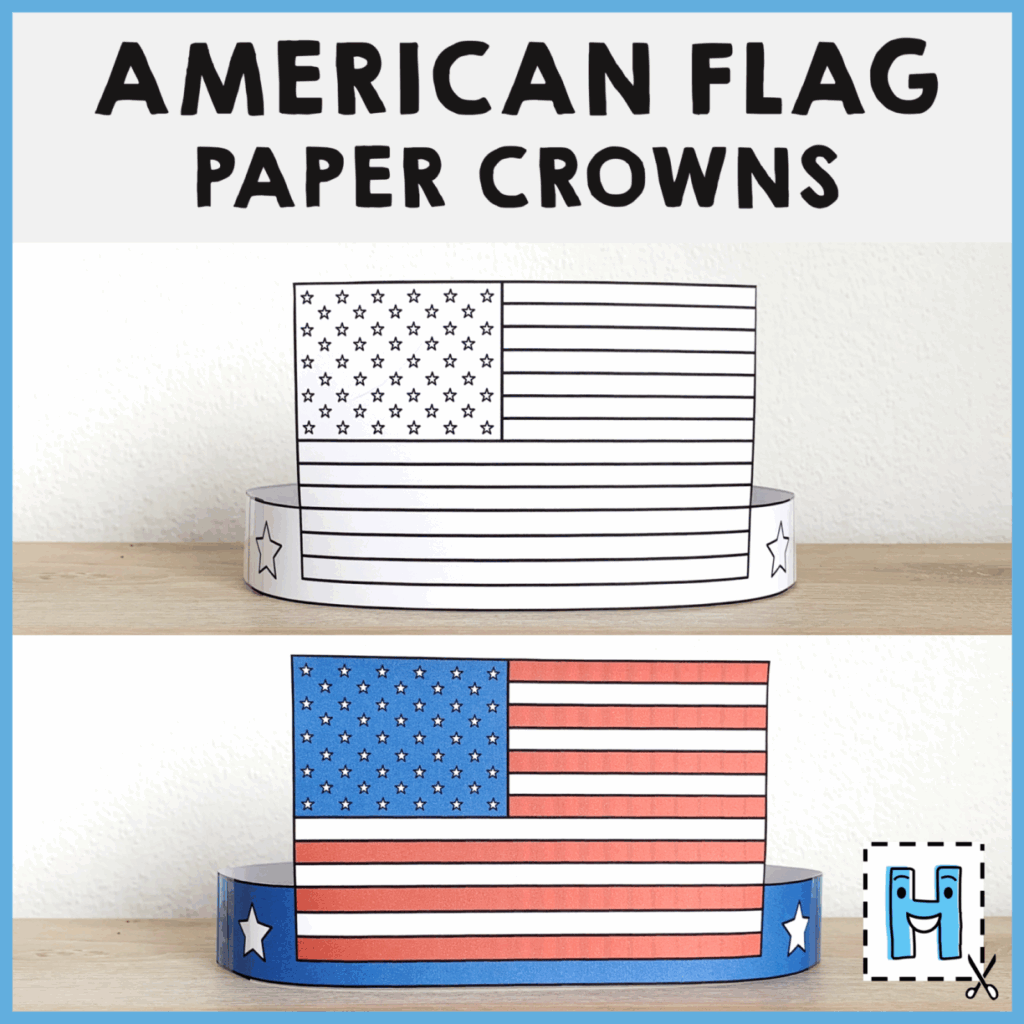 Printable American Flag Craft