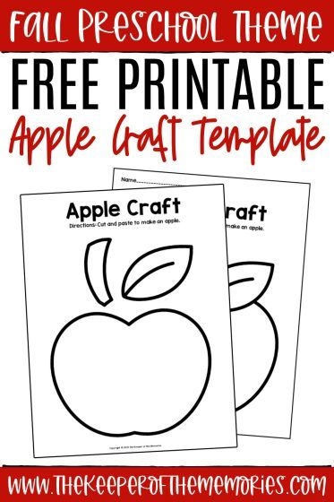 Printable Apple Craft
