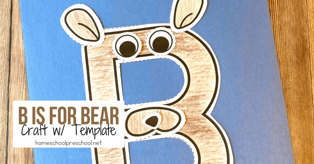 Printable B Is For Bear Craft Letter Of The Week Craft