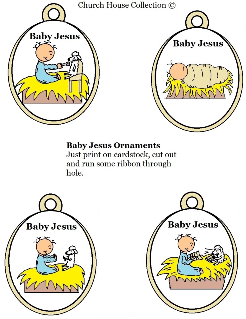 Printable Baby Jesus Craft