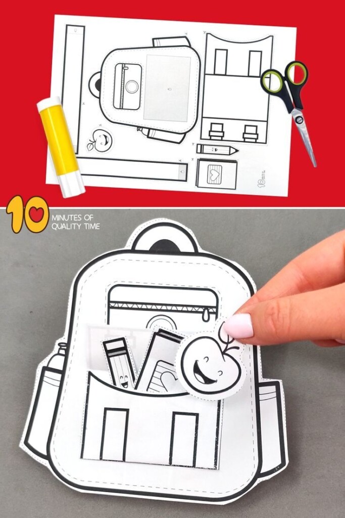 Printable Backpack Craft Template Printable And Enjoyable Learning
