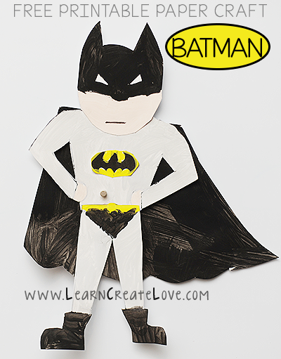 Printable Batman Craft