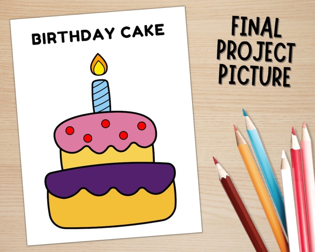 Printable Birthday Cake Craft Template For Kids Birthday Activities 