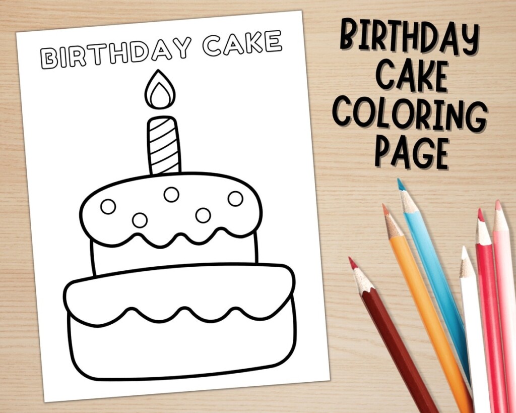 Printable Birthday Cake Craft Template For Kids Birthday Activities 