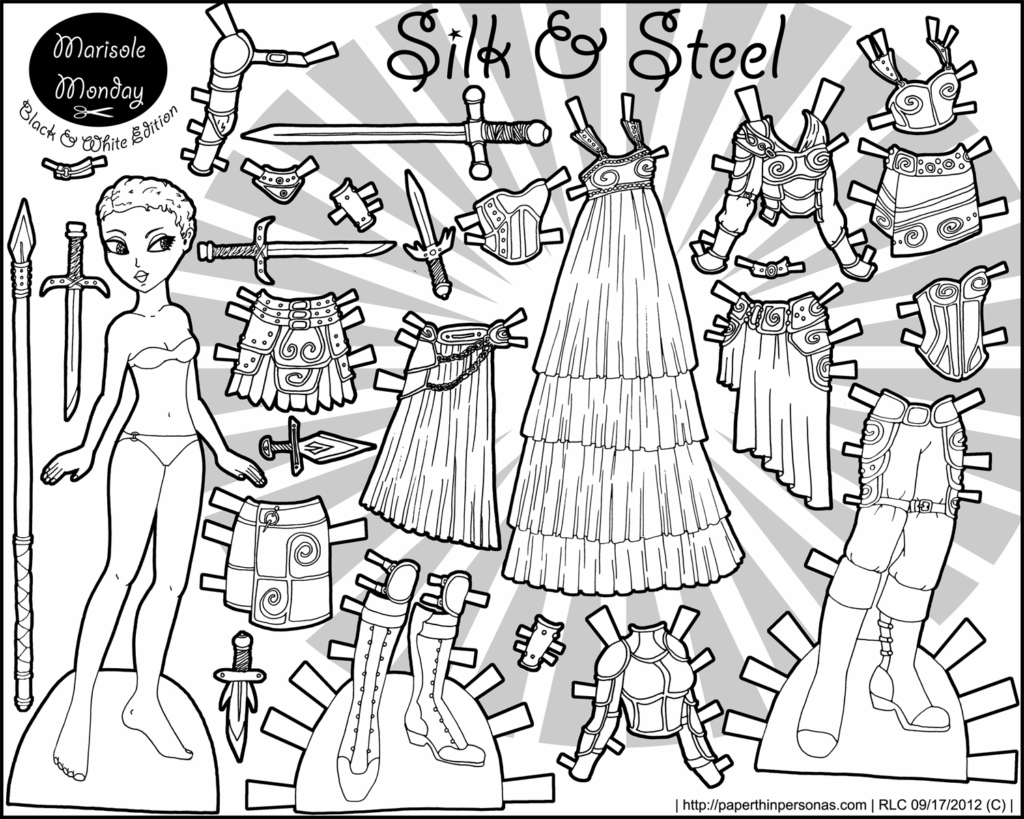 Printable Black And White Paper Dolls Printable Budget Planner Sheets