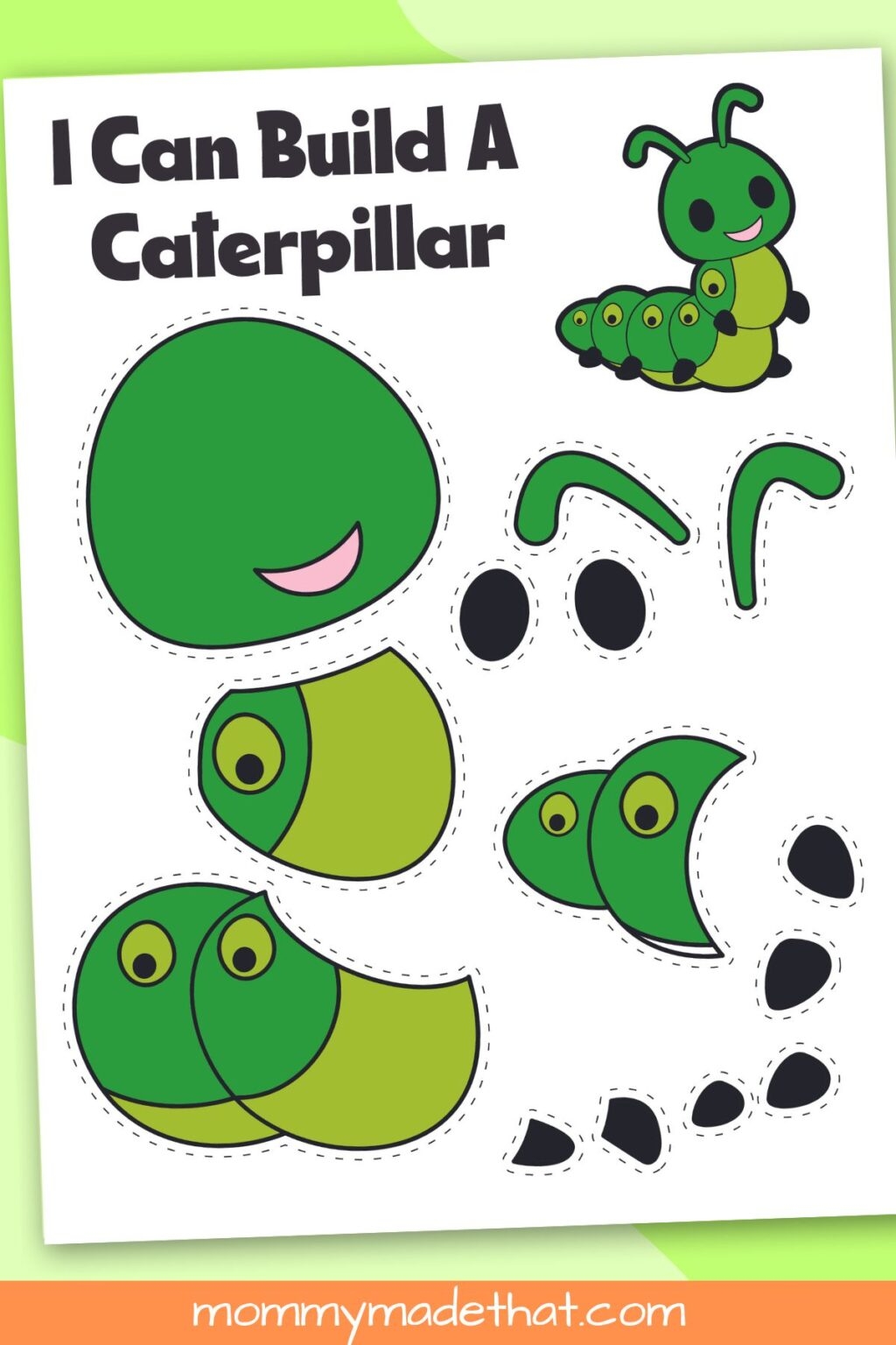 Printable Caterpillar Craft With Free Template