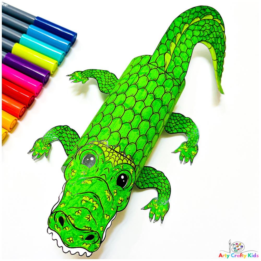 Printable Crocodile Craft Template