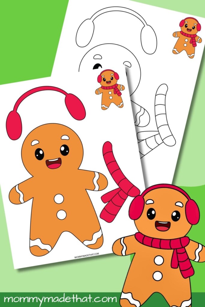 Printable Cut And Paste Gingerbread Man Craft