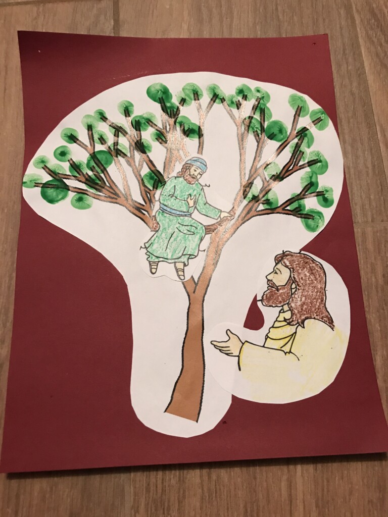 Printable Cut Out Zacchaeus Craft