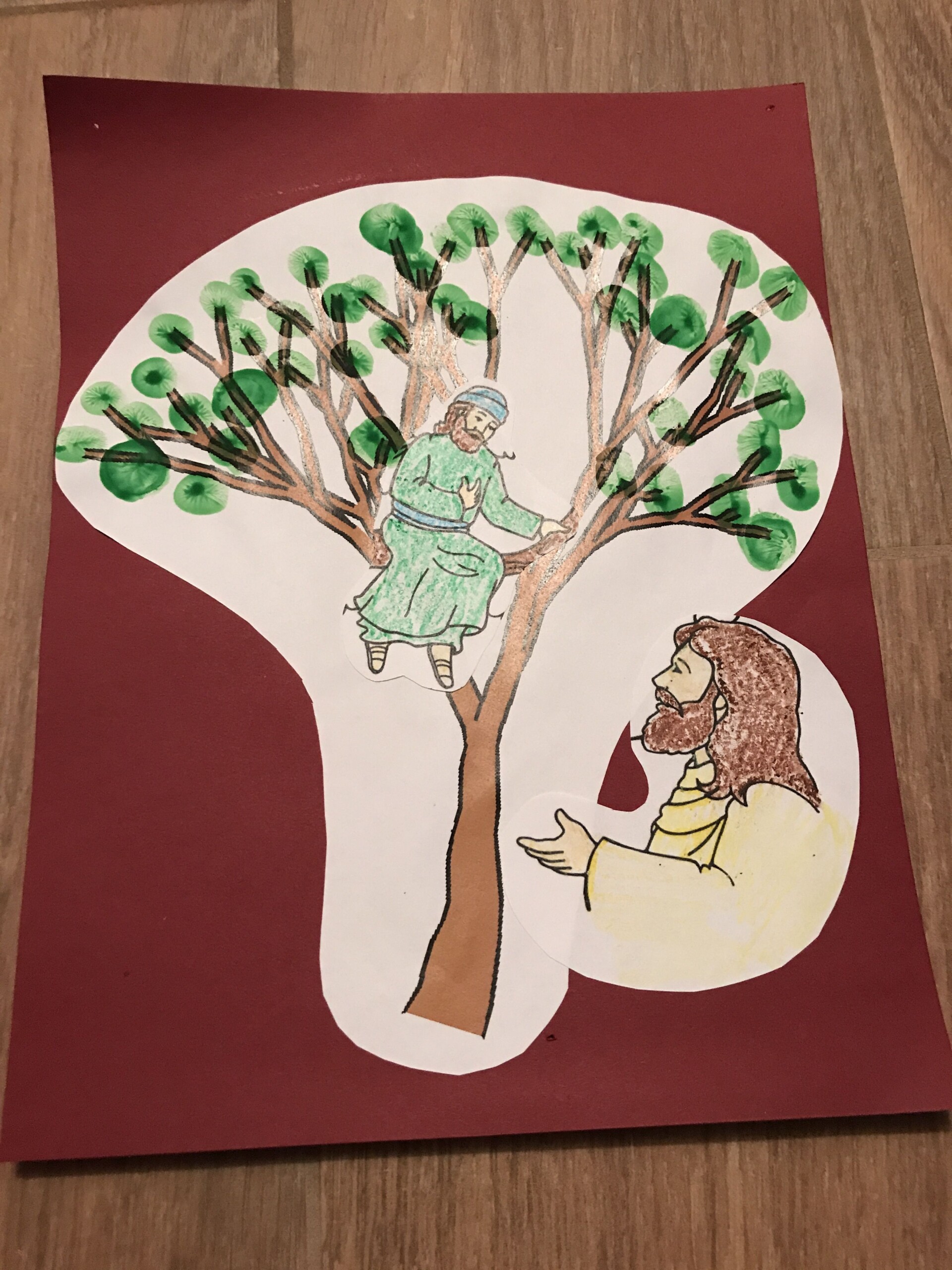 Printable Cut Out Zacchaeus Craft