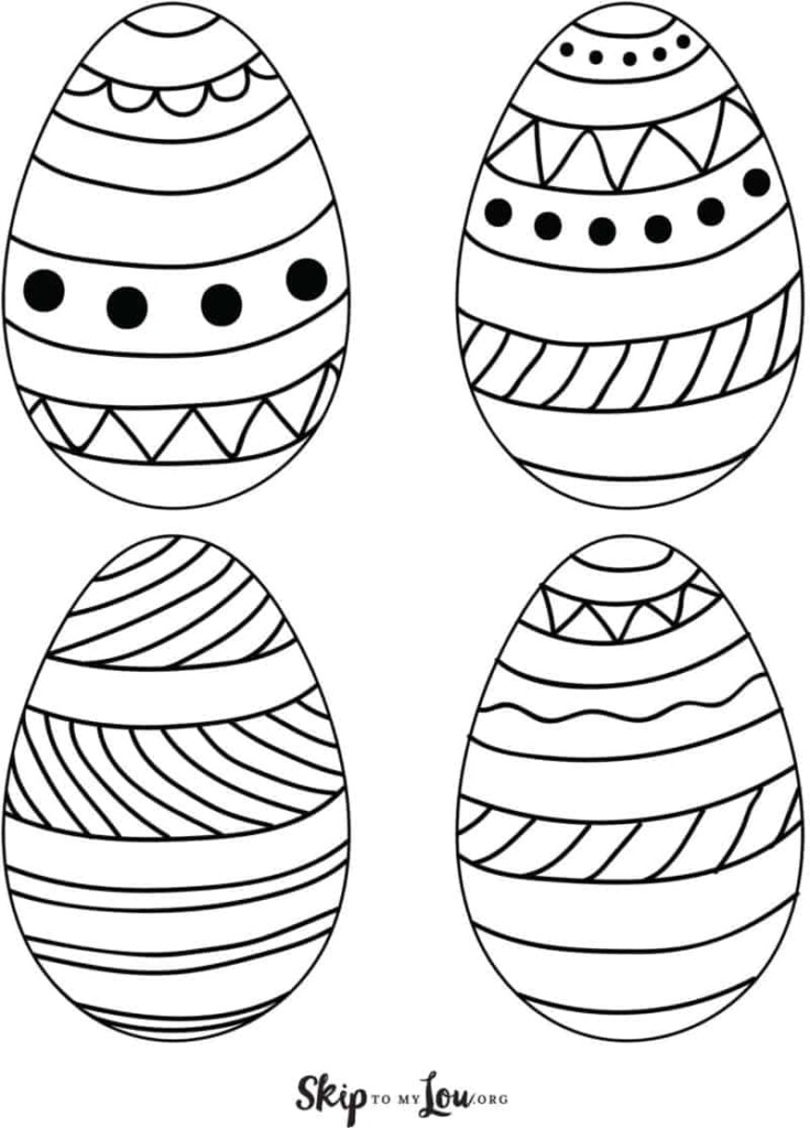 Printable Easter Egg Template