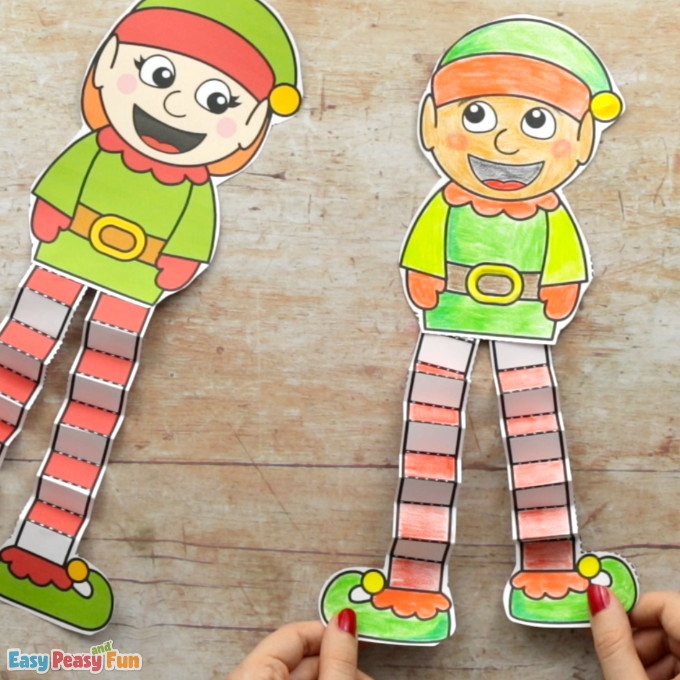 Printable Elf Christmas Craft Easy Peasy And Fun