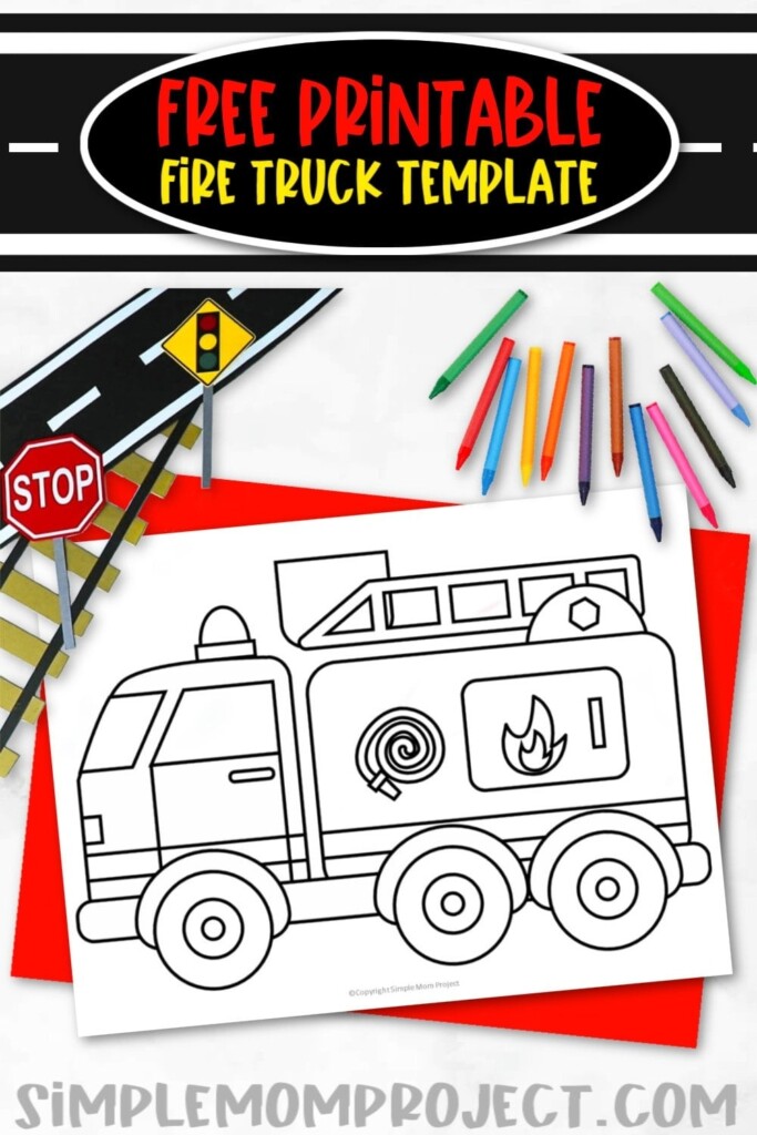 Printable Fire Truck Craft Template Free Printable