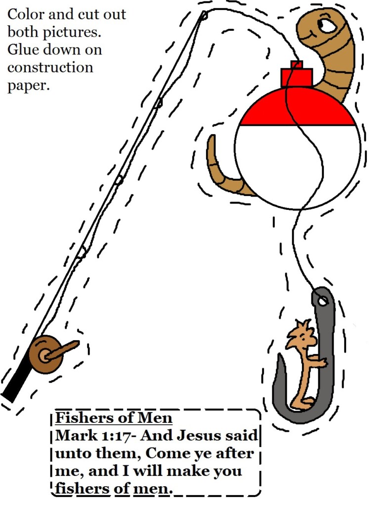 Printable Fisher Of Men Craft They Help Teach Teach Kids What It Means 