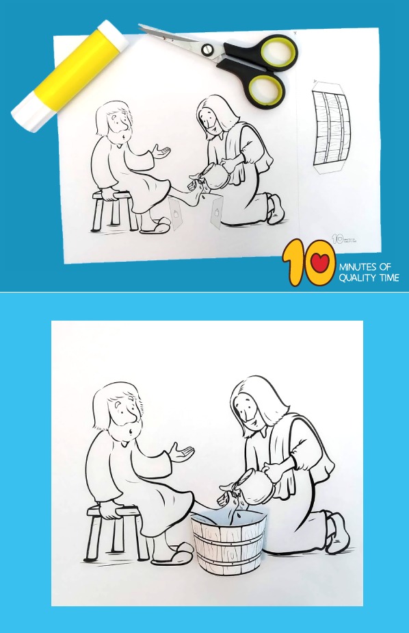 Printable Foot Washing Craft Printable Templates Free