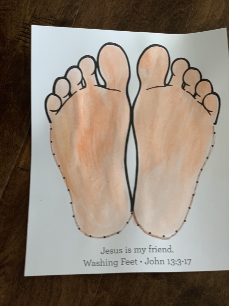 Printable Foot Washing Craft Printable Word Searches