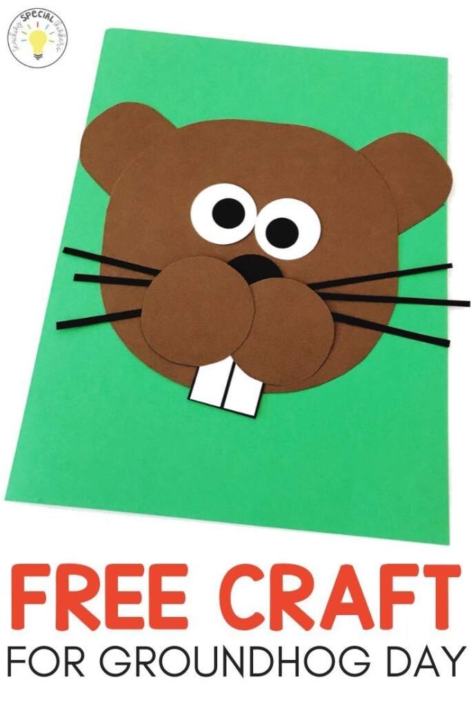 Printable Groundhog Craft