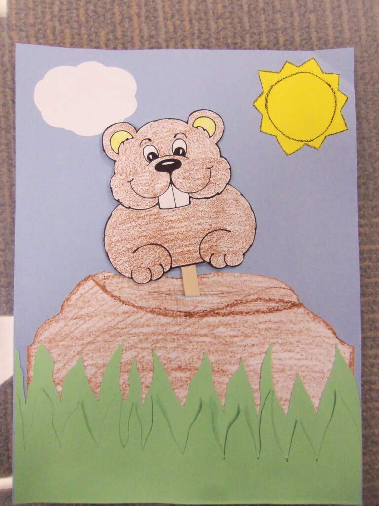 Printable Groundhog Day Crafts