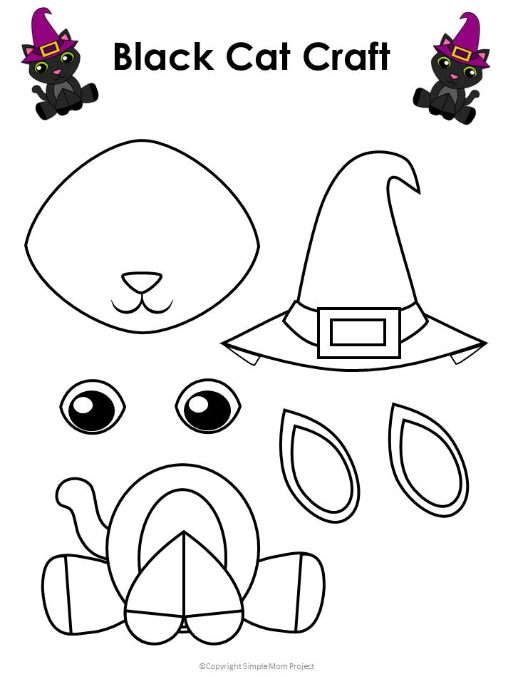 Printable Halloween Black Cat Craft With FREE Template Storytime 