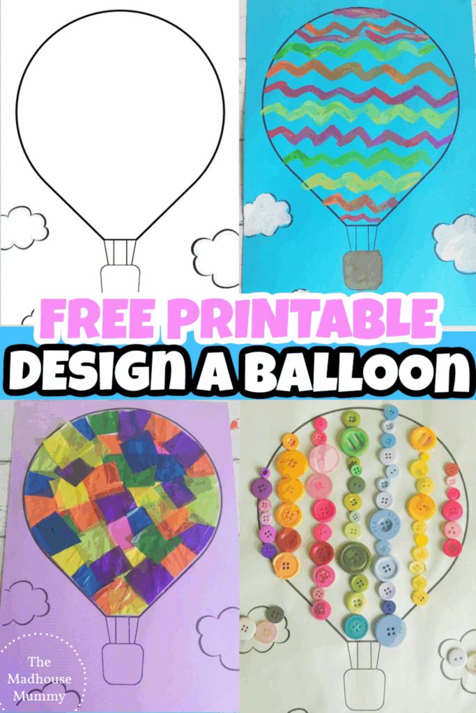 Printable Hot Air Balloon Craft