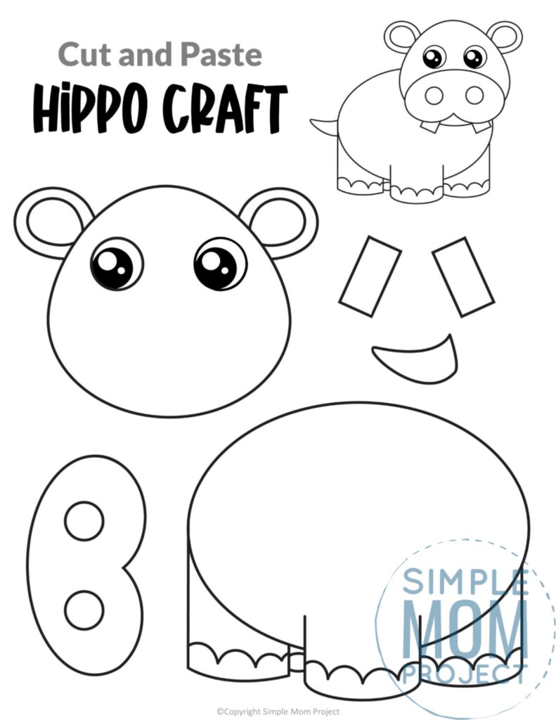 Printable Jungle Safari Animal Craft Templates Simple Mom Project