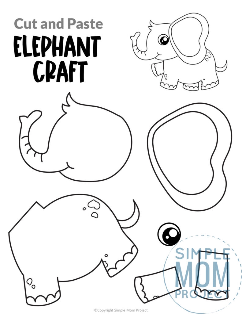 Printable Jungle Safari Animal Craft Templates Simple Mom Project