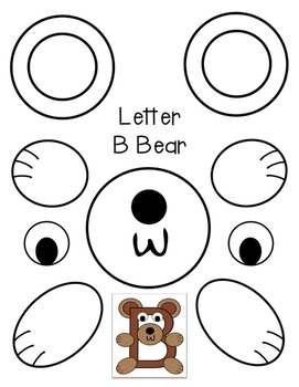 Printable Letter B Crafts Bear