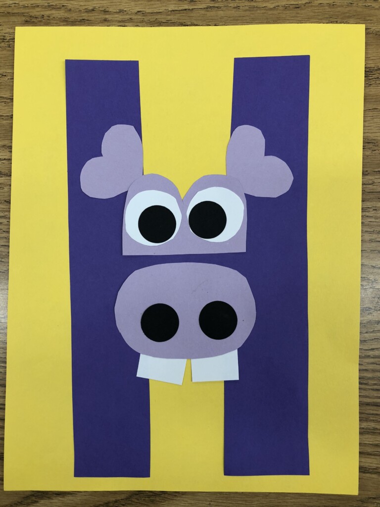Printable Letter H Craft Template