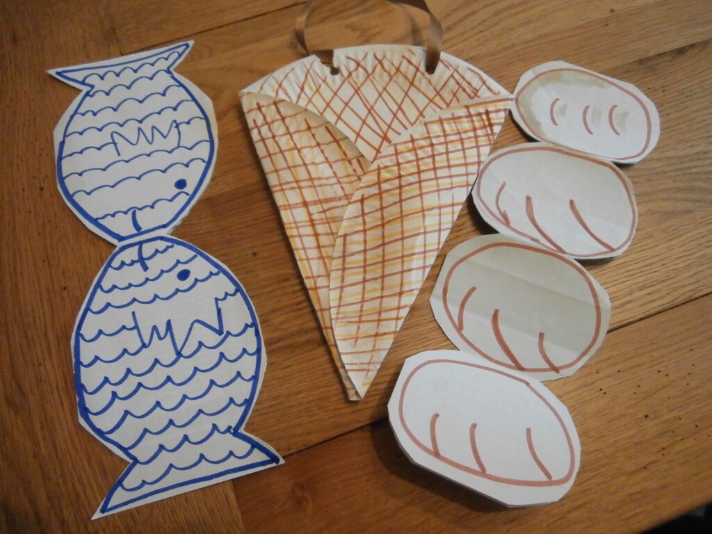Printable Loaves And Fishes Craft Activity