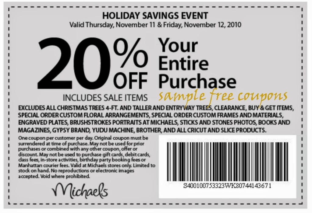 Printable Michaels Coupons