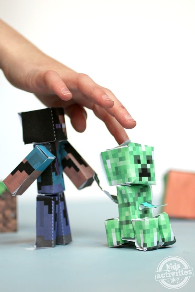Printable Minecraft 3D Paper Crafts For Kids Kids Activities Blog