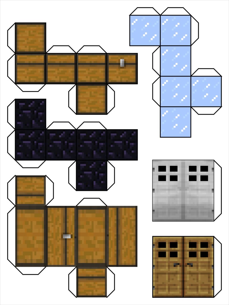 Printable Minecraft Papercraft Models Printable Papercrafts 