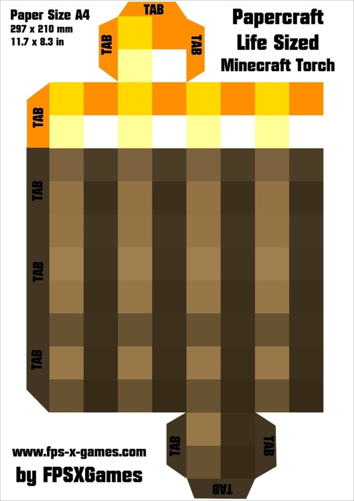Printable Minecraft Papercraft Models Printable Papercrafts 