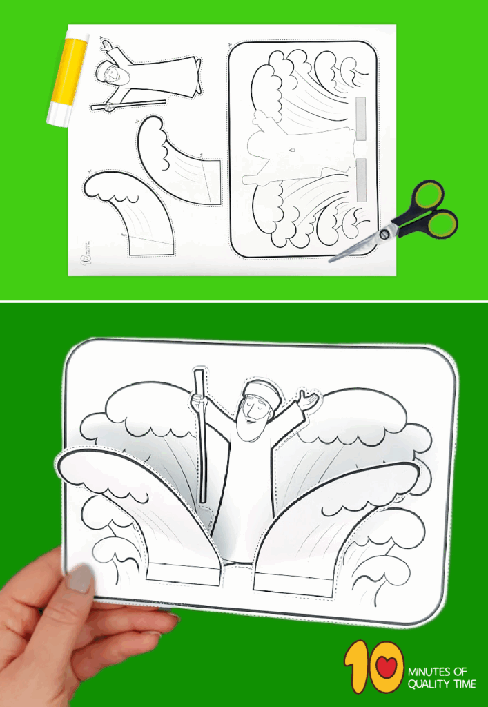 Printable Moses And The Red Sea Craft