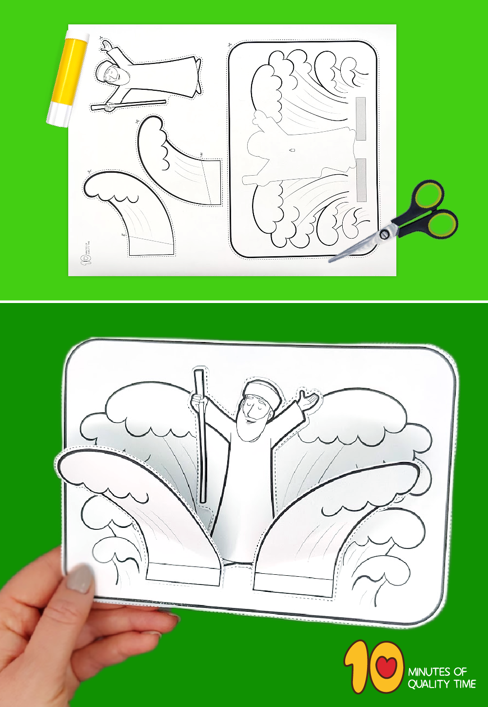 Printable Moses And The Red Sea Craft