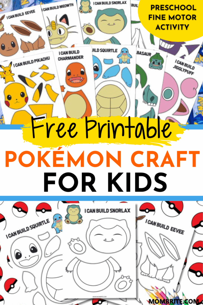 Printable Pok mon Craft For Kids Free Template Artofit