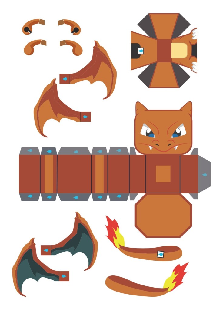 Printable Pokemon Paper Crafts Printable Calendars AT A GLANCE