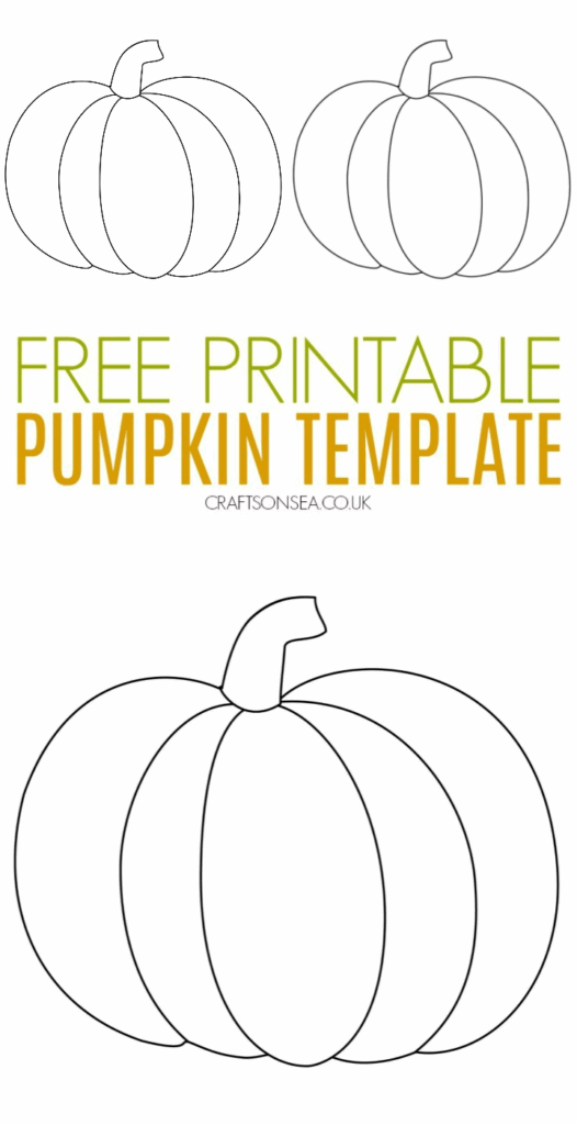 Printable Pumpkin Craft