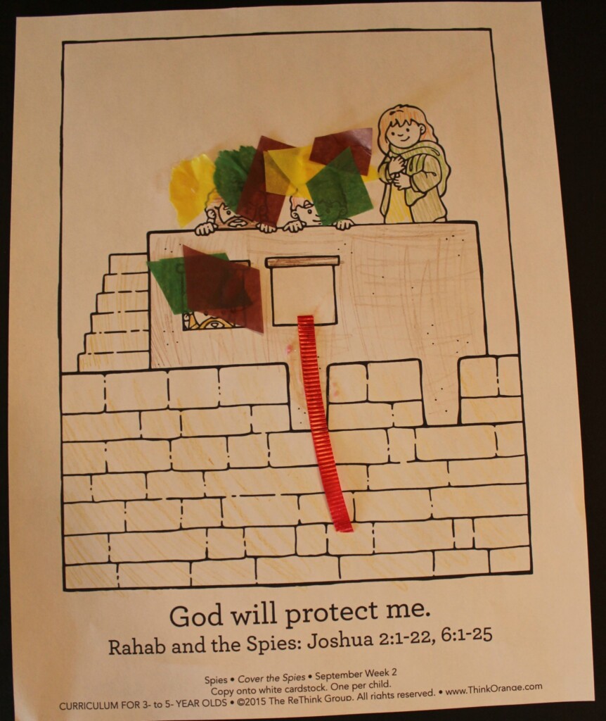 Printable Rahab And The Spies Craft