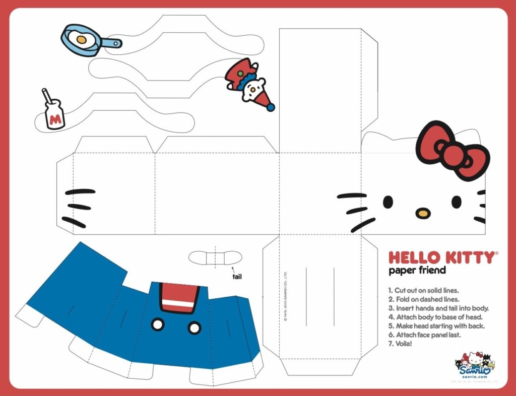 Printable Sanrio Paper Crafts