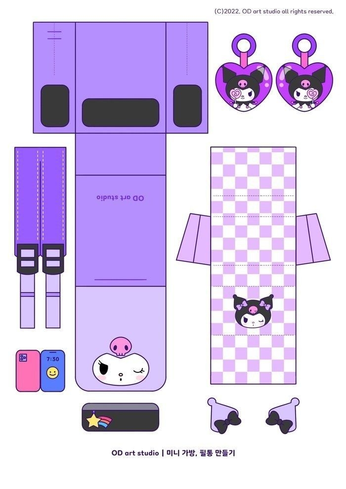 Printable Sanrio Paper Crafts