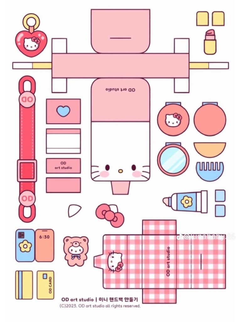 Sanrio Crafts Printable - printcraftzone.com