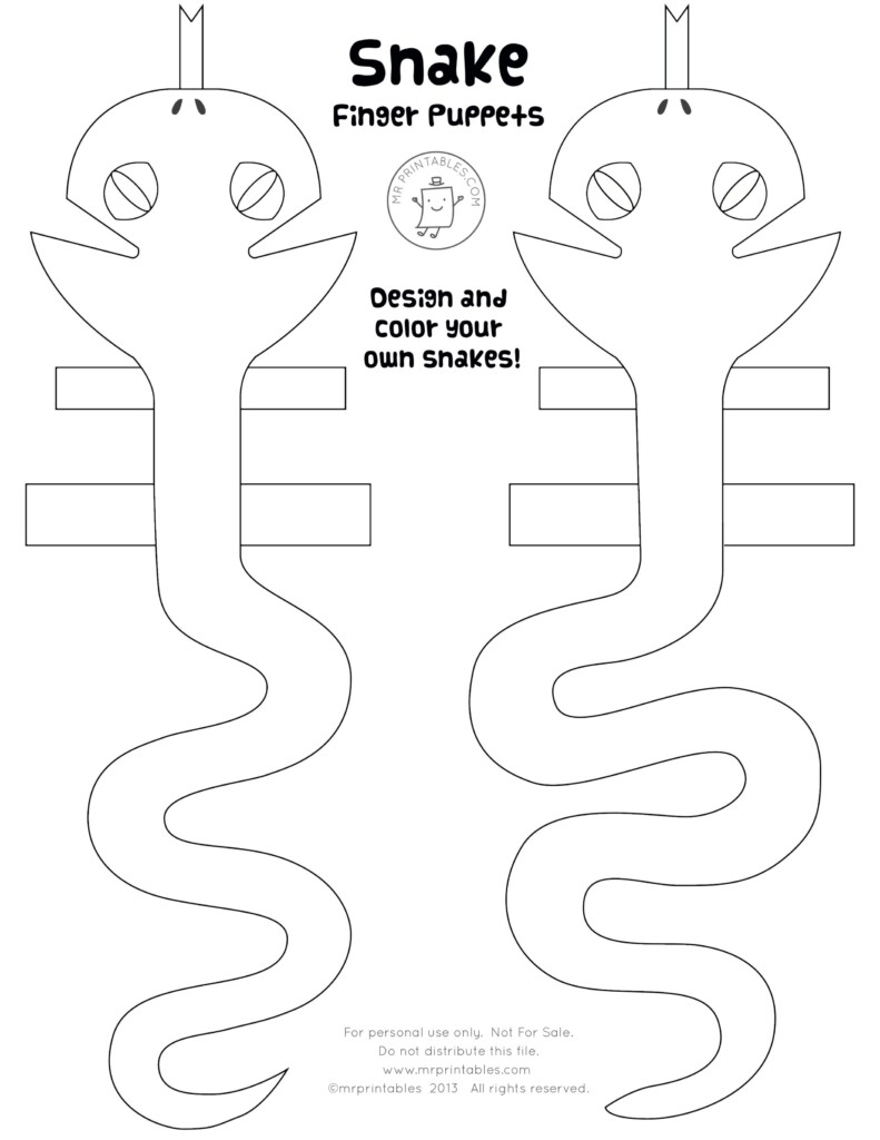 Printable Snake Craft