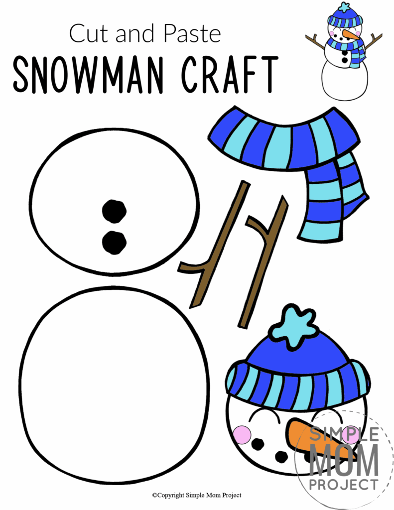 Printable Snowman Craft With Free Template