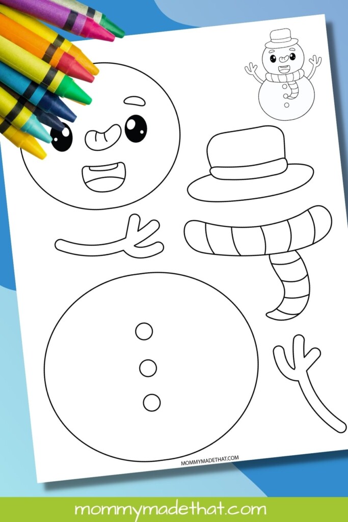 Printable Snowman Craft With Free Template 