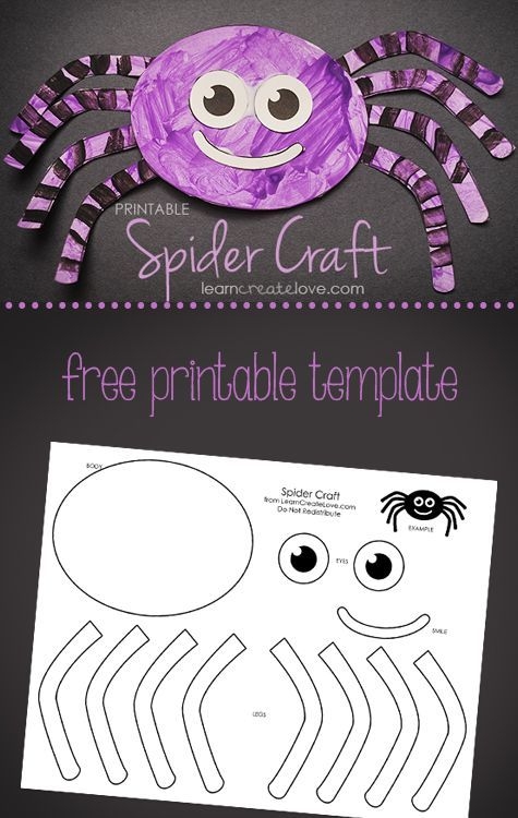 Printable Spider Craft Artofit