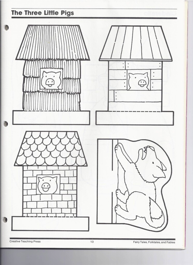Printable Three Little Pigs Craft