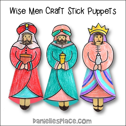 Printable Three Wise Men Craft